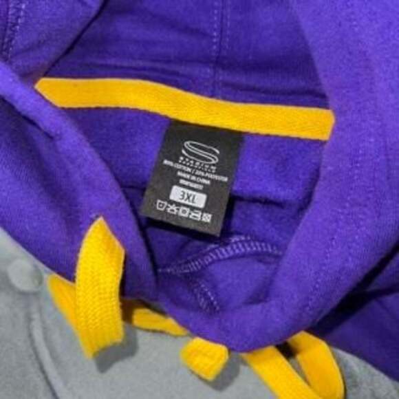 Los Angeles Lakers "Lakeshow" Hoodie Purple & Yellow NBA Basketball 3XL - Picture 5 of 6